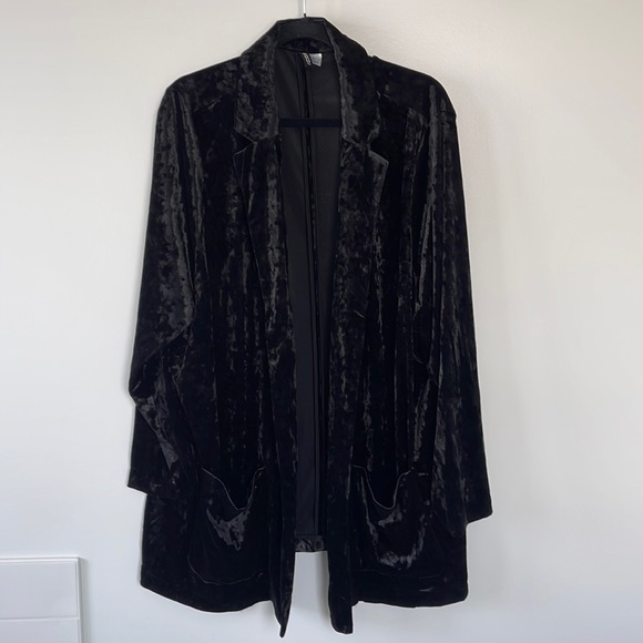 H&M | Slouchy Velvet Blazer NWOT - Picture 1 of 3